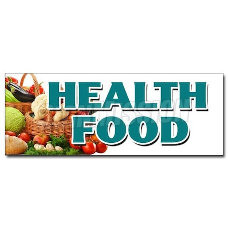 Signmission HEALTH FOOD DECAL sticker vegetarian vegan organic gmo produce healthy, D-12 Health Food D-12 Health Food
